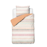 Microfibre Duvet Cover Set Elaya | Pink | Single Long - 140cm (W) x 200/220cm (L) - The Bedding & Blankets Store