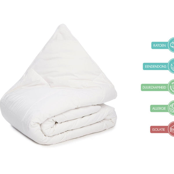 Luna Bedding Single Layer Down Duvet | White | Single - 140cm (W) x 200cm (L) - The Bedding & Blankets Store