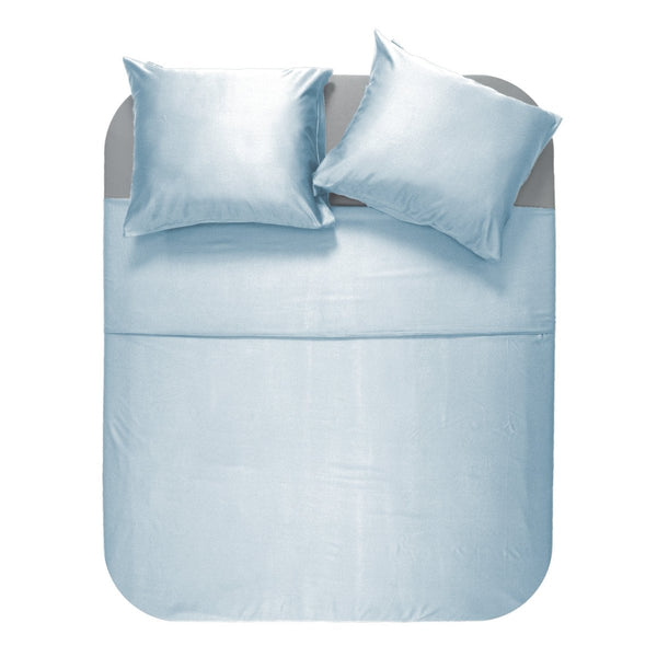 100% Bamboo Duvet Cover Set | Blue | Single Long - 140cm (W) x 200/220cm (L) - The Bedding & Blankets Store