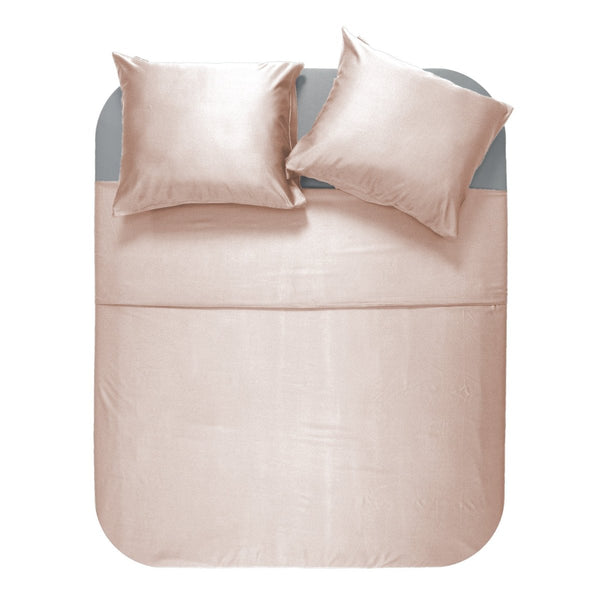 100% Bamboo Duvet Cover Set | Blush Pink | Single Long - 140cm (W) x 200/220cm (L) - The Bedding & Blankets Store