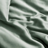 100% Bamboo Duvet Cover Set | Green | Single Long - 140cm (W) x 200/220cm (L) - The Bedding & Blankets Store