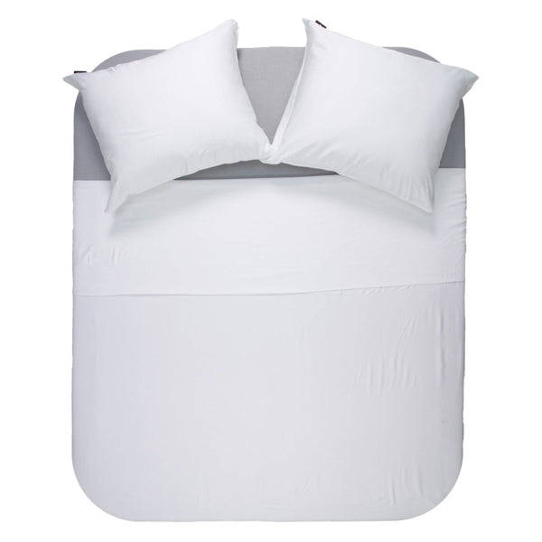 100% Bamboo Duvet Cover Set | White | Single Long - 140cm (W) x 200/220cm (L) - The Bedding & Blankets Store