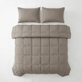 100% Cotton Percale Pillowcase Pair | Taupe/Brown | 60cm x 70cm - The Bedding & Blankets Store
