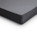100% Cotton Satin Fitted Sheet | Anthracite Grey | Single Narrow (EU) 70 x 200cm (L) x 30cm (D) - The Bedding & Blankets Store