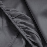 100% Cotton Satin Fitted Sheet | Anthracite Grey | Single Narrow (EU) 70 x 200cm (L) x 30cm (D) - The Bedding & Blankets Store