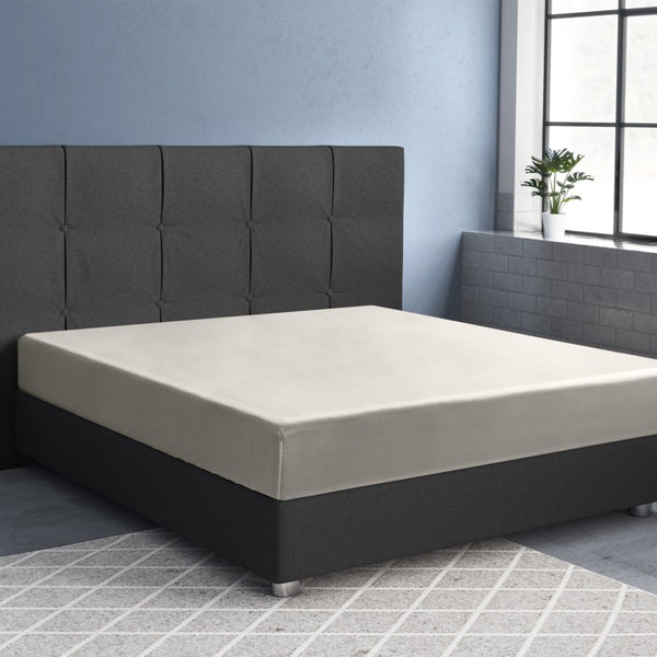 100% Cotton Satin Fitted Sheet | Cream | Single Narrow (EU) 70 x 200cm (L) x 30cm (D) - The Bedding & Blankets Store
