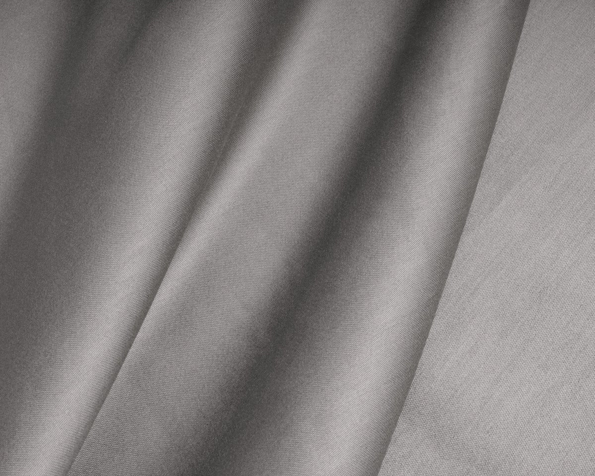 100% Cotton Satin Fitted Sheet | Grey | Single Narrow (EU) 70 x 200cm (L) x 30cm (D) - The Bedding & Blankets Store