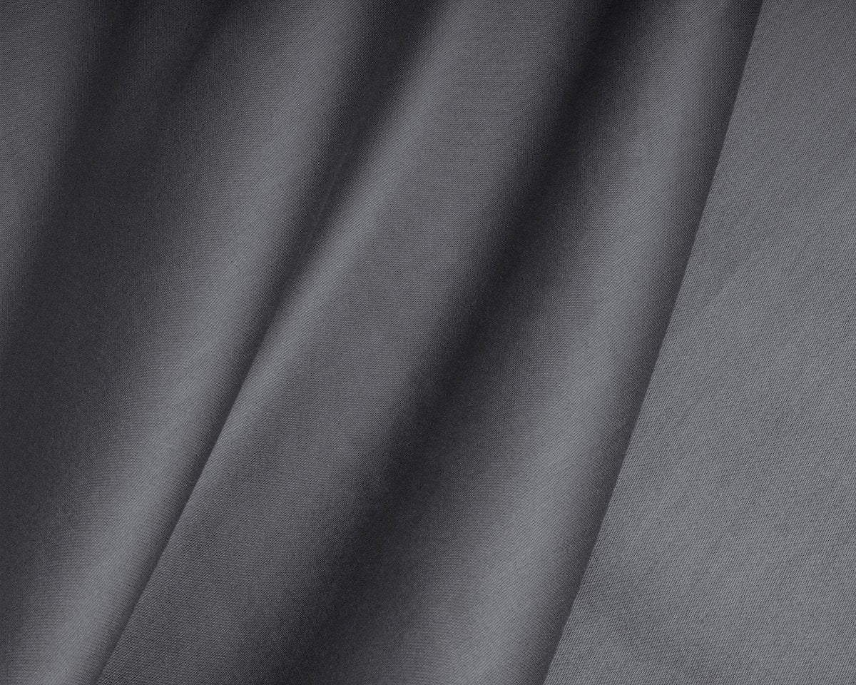 100% Cotton Satin Mattress Topper Fitted Sheet | Anthracite Grey | Single 90 x 200cm (L) x 15cm (D) - The Bedding & Blankets Store
