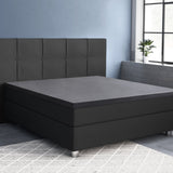 100% Cotton Satin Mattress Topper Fitted Sheet | Anthracite Grey | Single 90 x 200cm (L) x 15cm (D) - The Bedding & Blankets Store