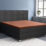 100% Cotton Satin Mattress Topper Fitted Sheet | Brown | Single 90 x 200cm (L) x 15cm (D) - The Bedding & Blankets Store
