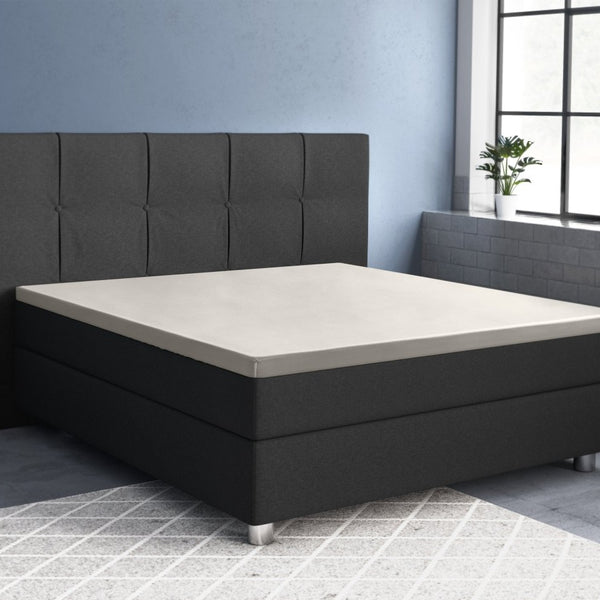 100% Cotton Satin Mattress Topper Fitted Sheet | Cream | Single 90 x 200cm (L) x 15cm (D) - The Bedding & Blankets Store