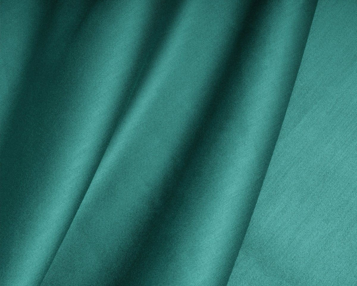 100% Cotton Satin Mattress Topper Fitted Sheet | Dark Green | Single 90 x 200cm (L) x 15cm (D) - The Bedding & Blankets Store