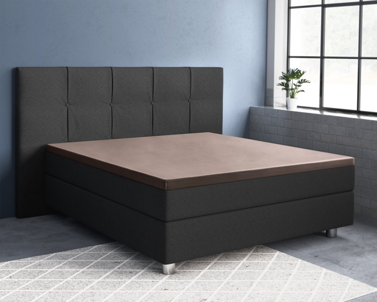 100% Cotton Satin Mattress Topper Fitted Sheet | Taupe | Single 90 x 200cm (L) x 15cm (D) - The Bedding & Blankets Store