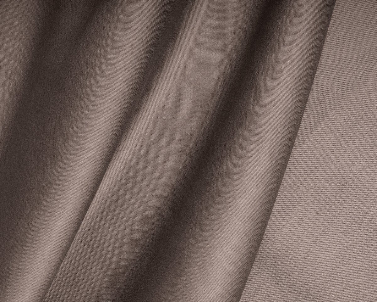 100% Cotton Satin Mattress Topper Fitted Sheet | Taupe | Single 90 x 200cm (L) x 15cm (D) - The Bedding & Blankets Store