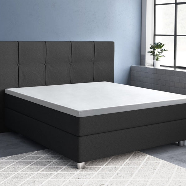100% Cotton Satin Mattress Topper Fitted Sheet | White | Single 90 x 200cm (L) x 15cm (D) - The Bedding & Blankets Store