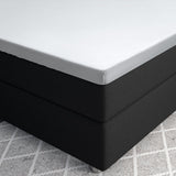 100% Cotton Satin Mattress Topper Fitted Sheet | White | Single 90 x 200cm (L) x 15cm (D) - The Bedding & Blankets Store