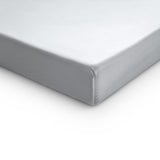100% Cotton Satin Mattress Topper Fitted Sheet | White | Single 90 x 200cm (L) x 15cm (D) - The Bedding & Blankets Store