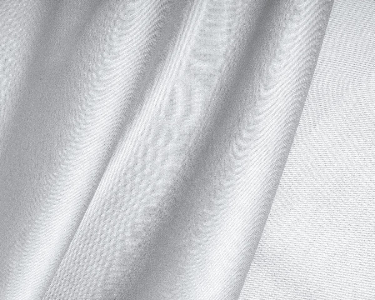 100% Cotton Satin Mattress Topper Fitted Sheet | White | Single 90 x 200cm (L) x 15cm (D) - The Bedding & Blankets Store