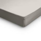 100% Cotton Satin Split - Topper Fitted Sheet | Cream | Queen 160 x 200cm (L) x 15cm (D) - The Bedding & Blankets Store