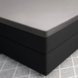 100% Cotton Satin Split - Topper Fitted Sheet | Grey | Queen 160 x 200cm (L) x 15cm (D) - The Bedding & Blankets Store