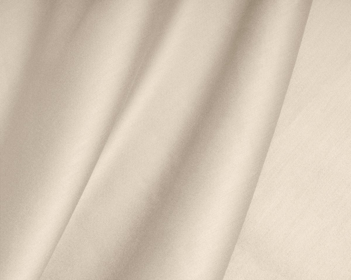 100% Cotton Satin Split - Topper Fitted Sheet | Sand | Queen 160 x 200cm (L) x 15cm (D) - The Bedding & Blankets Store
