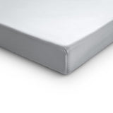100% Cotton Satin Split - Topper Fitted Sheet | White | Queen 160 x 200cm (L) x 15cm (D) - The Bedding & Blankets Store