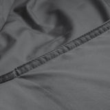 100% Egyptian Cotton Duvet Cover Set Solid | Anthracite | Single - 135cm (W) x 200cm (L) - The Bedding & Blankets Store
