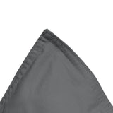 100% Egyptian Cotton Duvet Cover Set Solid | Anthracite | Single - 135cm (W) x 200cm (L) - The Bedding & Blankets Store