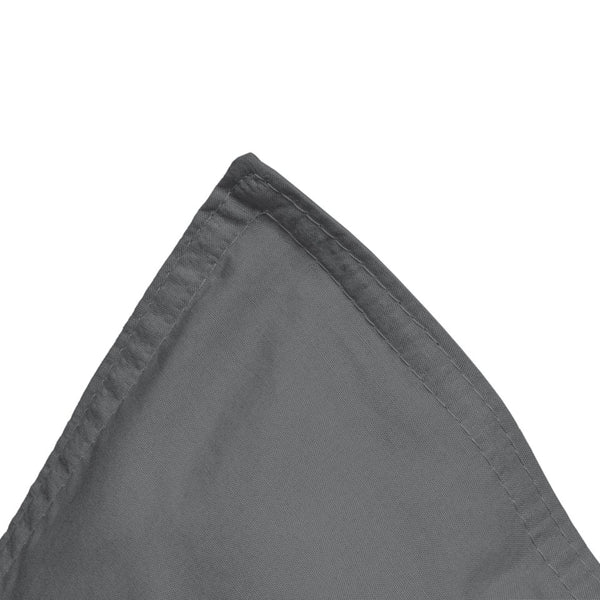 100% Egyptian Cotton Duvet Cover Set Solid | Anthracite | Single - 135cm (W) x 200cm (L) - The Bedding & Blankets Store
