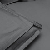 100% Egyptian Cotton Duvet Cover Set Solid | Anthracite | Single - 135cm (W) x 200cm (L) - The Bedding & Blankets Store