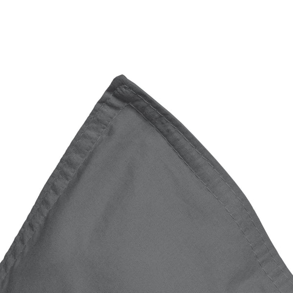 100% Egyptian Cotton Duvet Cover Set Solid | Anthracite | Single - 135cm (W) x 200cm (L) - The Bedding & Blankets Store