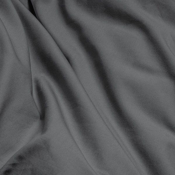 100% Egyptian Cotton Duvet Cover Set Solid | Anthracite | Single - 135cm (W) x 200cm (L) - The Bedding & Blankets Store