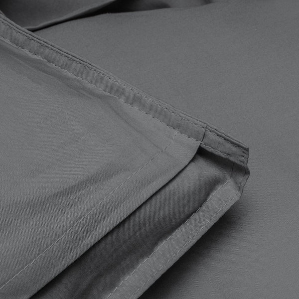 100% Egyptian Cotton Duvet Cover Set Solid | Anthracite | Single - 135cm (W) x 200cm (L) - The Bedding & Blankets Store