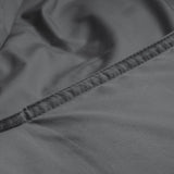 100% Egyptian Cotton Duvet Cover Set Solid | Anthracite | Single - 135cm (W) x 200cm (L) - The Bedding & Blankets Store