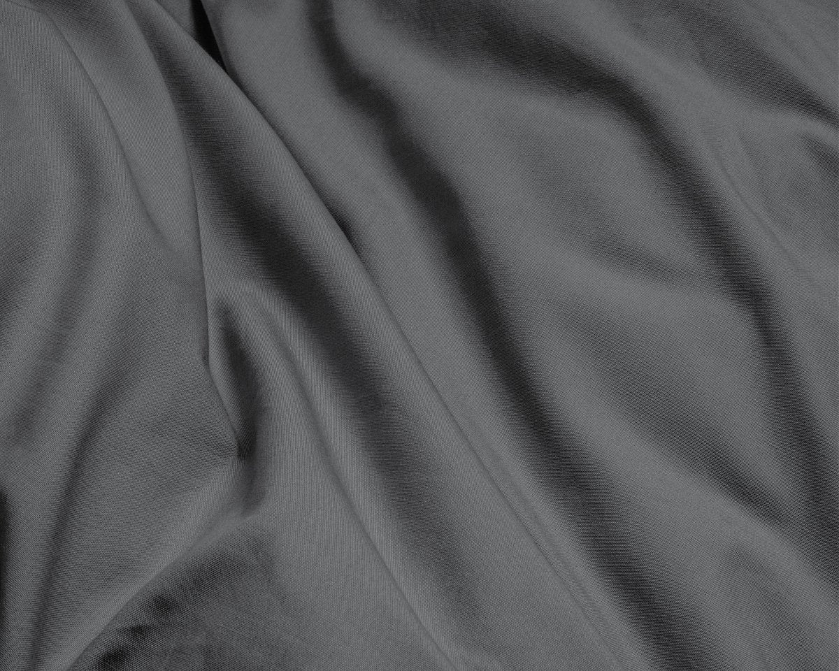 100% Egyptian Cotton Duvet Cover Set Solid | Anthracite | Single - 135cm (W) x 200cm (L) - The Bedding & Blankets Store