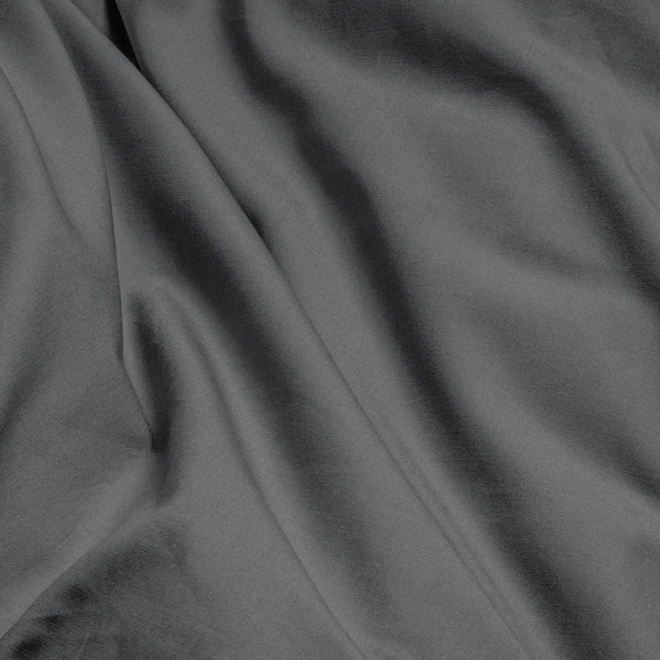 100% Egyptian Cotton Duvet Cover Set Solid | Anthracite | Single - 135cm (W) x 200cm (L) - The Bedding & Blankets Store