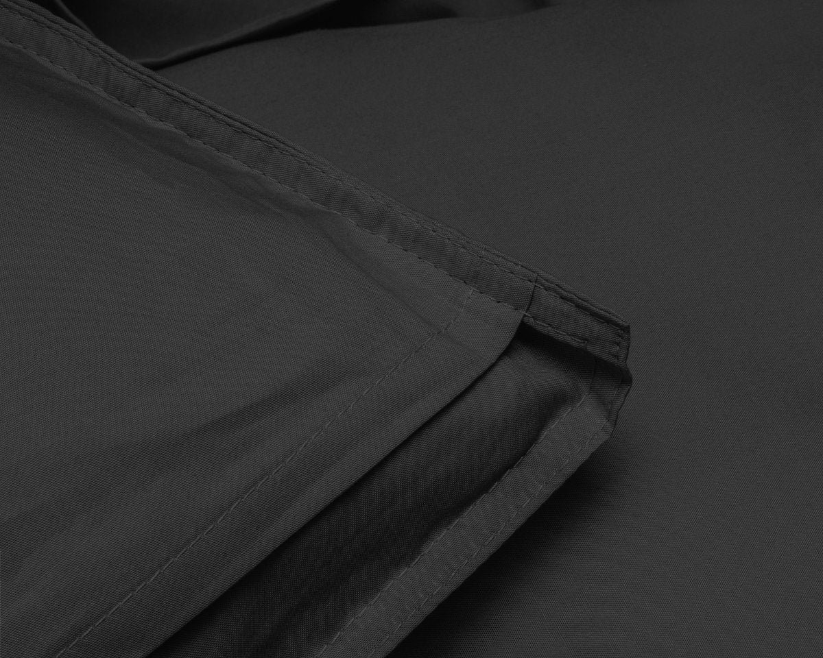100% Egyptian Cotton Duvet Cover Set Solid | Black | Single - 135cm (W) x 200cm (L) - The Bedding & Blankets Store