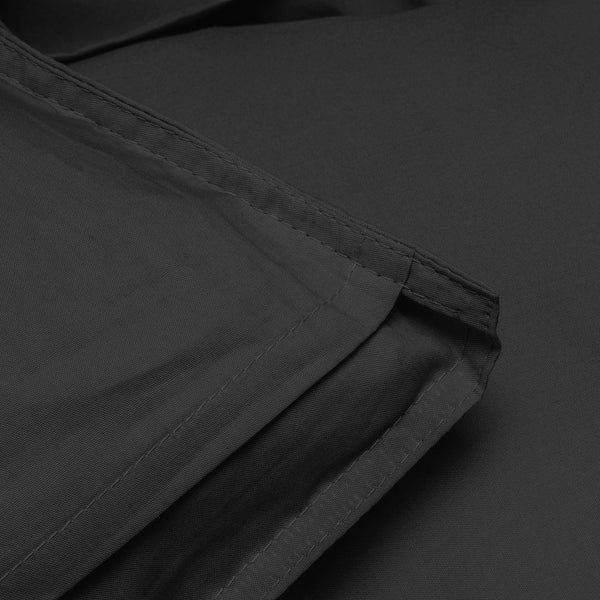 100% Egyptian Cotton Duvet Cover Set Solid | Black | Single - 135cm (W) x 200cm (L) - The Bedding & Blankets Store