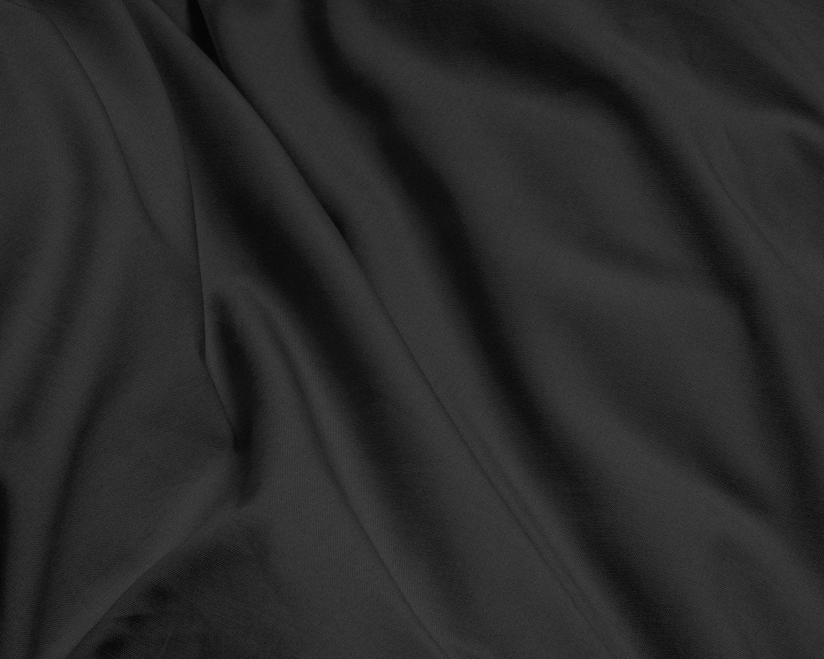 100% Egyptian Cotton Duvet Cover Set Solid | Black | Single - 135cm (W) x 200cm (L) - The Bedding & Blankets Store