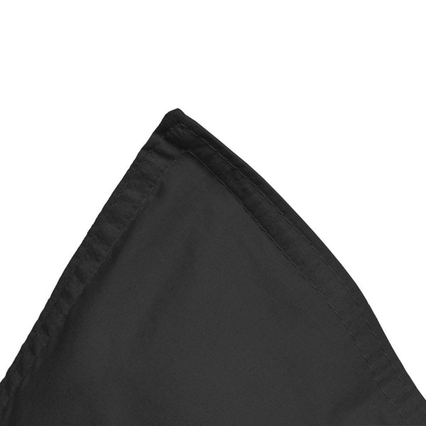 100% Egyptian Cotton Duvet Cover Set Solid | Black | Single - 135cm (W) x 200cm (L) - The Bedding & Blankets Store