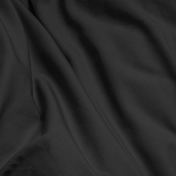 100% Egyptian Cotton Duvet Cover Set Solid | Black | Single - 135cm (W) x 200cm (L) - The Bedding & Blankets Store