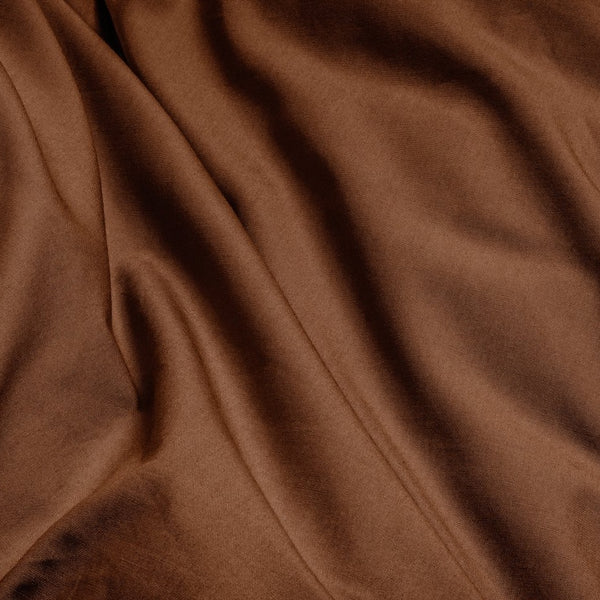100% Egyptian Cotton Duvet Cover Set Solid | Brown | Single - 135cm (W) x 200cm (L) - The Bedding & Blankets Store