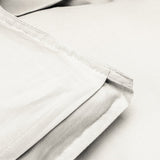 100% Egyptian Cotton Duvet Cover Set Solid | Cream | Single - 135cm (W) x 200cm (L) - The Bedding & Blankets Store