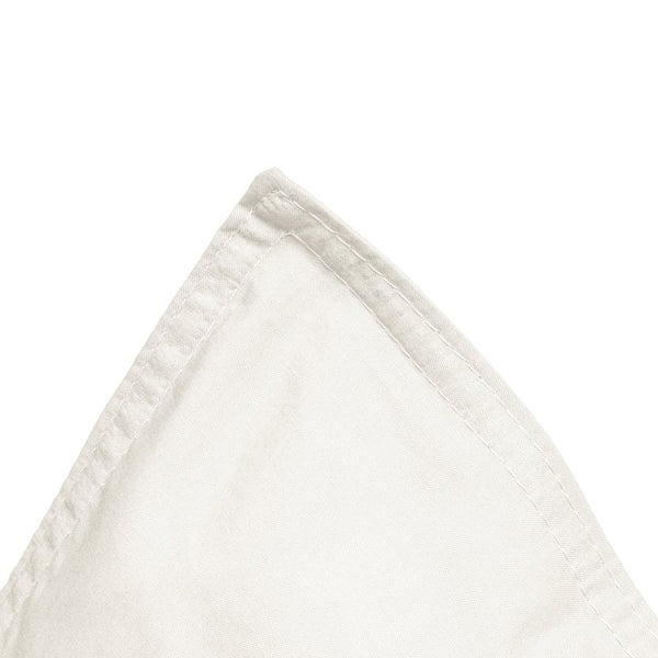 100% Egyptian Cotton Duvet Cover Set Solid | Cream | Single - 135cm (W) x 200cm (L) - The Bedding & Blankets Store