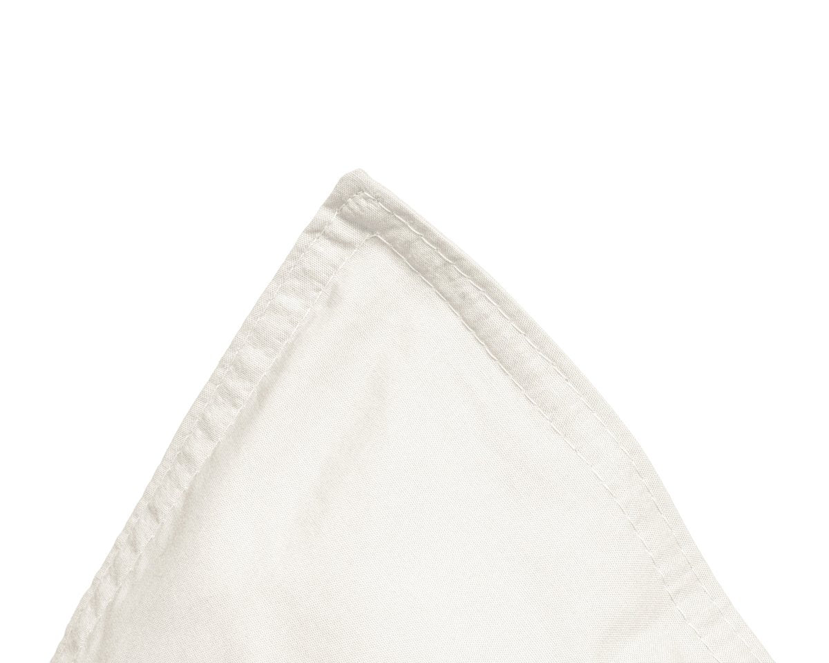 100% Egyptian Cotton Duvet Cover Set Solid | Cream | Single - 135cm (W) x 200cm (L) - The Bedding & Blankets Store
