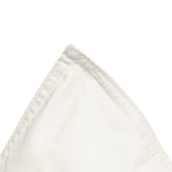 100% Egyptian Cotton Duvet Cover Set Solid | Cream | Single - 135cm (W) x 200cm (L) - The Bedding & Blankets Store