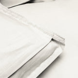 100% Egyptian Cotton Duvet Cover Set Solid | Cream | Single - 135cm (W) x 200cm (L) - The Bedding & Blankets Store