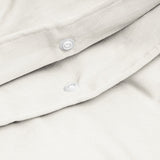 100% Egyptian Cotton Duvet Cover Set Solid | Cream | Single - 135cm (W) x 200cm (L) - The Bedding & Blankets Store