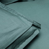 100% Egyptian Cotton Duvet Cover Set Solid | Dark Green | Single - 135cm (W) x 200cm (L) - The Bedding & Blankets Store