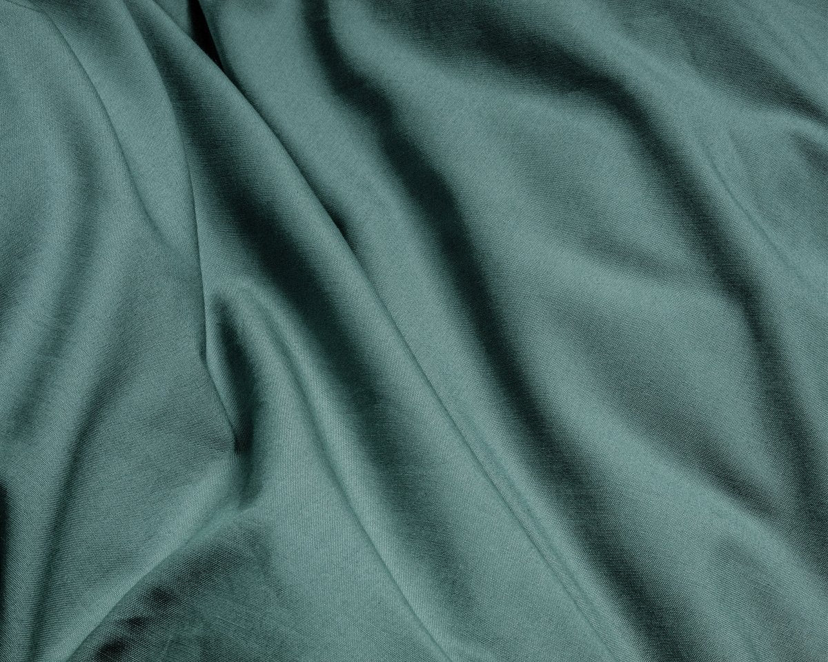 100% Egyptian Cotton Duvet Cover Set Solid | Dark Green | Single - 135cm (W) x 200cm (L) - The Bedding & Blankets Store